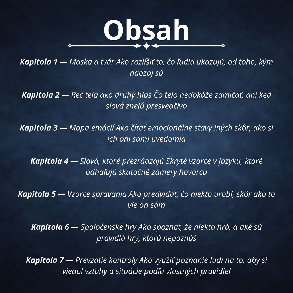 Čítajte ľudí — Skryté signály, techniky vplyvu a ako prestať byť figúrkou v cudzej hre + BONUS