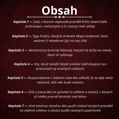 Skryté pravidlá — Ako fungujú ľudia, ktorí nehrajú fér, a ako prestať byť ich obeťou + BONUS